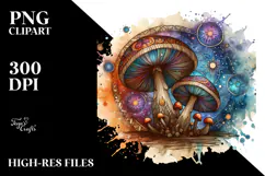 Mystical Celestial Wooden Stained PNG Product Image 2