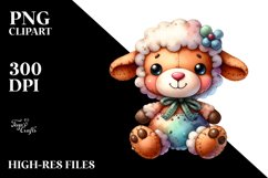 Vibrant Colorful Handmade Plush Lamb Product Image 3