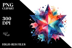 Vibrant Star Clipart Product Image 2