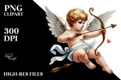 Watercolour Cupid Art Product Image 2