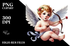 Watercolour Cupid Illustration Product Image 2
