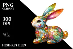 Colorful Bunny Made of PNG Product Image 2