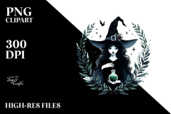 Gothic Witch with Magic Potion PNG Product Image 2