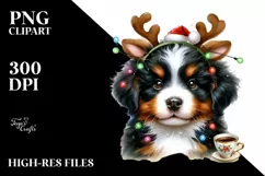 Watercolor Bernese Mountain Dog PNG Product Image 3