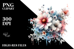 Colorful Butterfly Splashes PNG Product Image 2