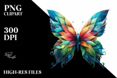 Vibrant Abstract Butterfly PNG Product Image 1