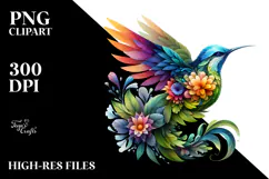 Vibrant Bird with Flowers, 20 oz Tumbler Product Image 2