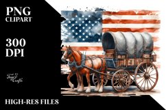 Sublimation Vintage Rusted Horse Wagon Product Image 1