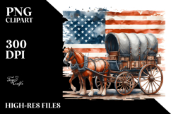 Sublimation Vintage Rusted Horse Wagon Product Image 2