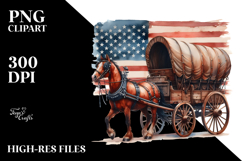 Sublimation Vintage Rusted Horse Wagon Product Image 2