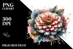 Sublimation Abstract Artistic Zinnia Product Image 2