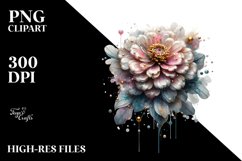 Sublimation Abstract Artistic Zinnia Product Image 3