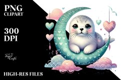 Adorned Boho Seal Watercolour Painting Product Image 2