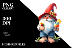 Whimsical Gnome Cocktail PNG Product Image 2