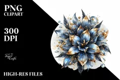 Detailed Lobelia Flower Golden Splash Product Image 3