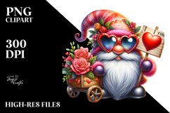 Detailed Gnome with Heart Sunglasses PNG Product Image 2