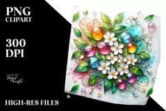 Watercolor Luxury Flower Splash Clipart Product Image 3