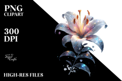 Abstract Shiny Lily Clipart Product Image 2