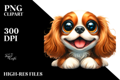 Crazy Cavalier King Charles Spaniel Clipart Product Image 2