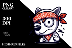 Goofy Skull with Bandana, High-Res PNG Product Image 2