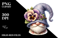 Cute GNOME with Big Hat PNG Product Image 2