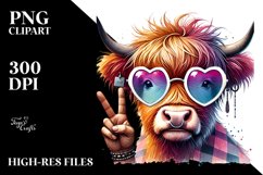 Highland Calf Cool Haircut PNG Product Image 2