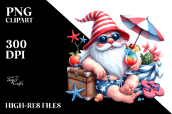 Whimsical Gnome Drinking Cocktail PNG Product Image 2