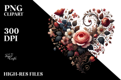 Floral Heart PNG Product Image 2