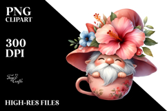 Cute GNOME with Big Hat PNG Product Image 2