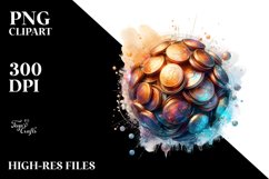 Abstract -like Peonies | Watercolor Splash Product Image 1