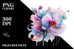 Vibrant Pastel Orchid PNG Product Image 2