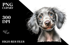 Baby Weimaraner, Transparent PNG Product Image 2