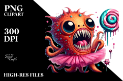 Design with Funny Tiny Kraken PNG Product Image 2
