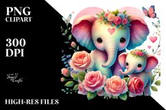Adorned Elephant with Heart PNG Product Image 2