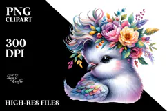 Monkey made of Flowers, Transparent PNG Product Image 2