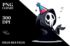 Silly Reaper with Party Hat PNG Product Image 2