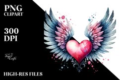 Heart with Wings PNG Product Image 2