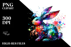 Colorful Bunny Made of PNG Product Image 2