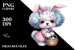 Expressive Bichon Frise with Crazy Haircut, Transparent PNG Product Image 2