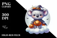 Cute Halloween Koala, High-Res PNG Product Image 1