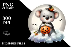 Cute Halloween Koala, High-Res PNG Product Image 2