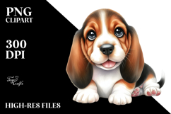 Baby Basset Hound PNG Product Image 2
