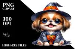 Enthusiastic Baby Japanese Chin PNG Product Image 2