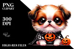 Enthusiastic Baby Japanese Chin PNG Product Image 2