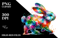 Colorful Bunny made of PNG Product Image 2
