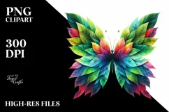a Vibrant Plant Butterfly PNG Product Image 3