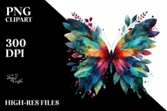 a Vibrant Plant Butterfly PNG Product Image 1