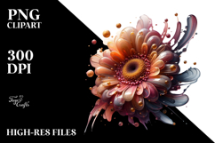 Glossy Gerbera PNG Product Image 2