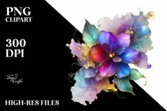 Watercolor Luxury Flower Love Splash Clipart Product Image 3