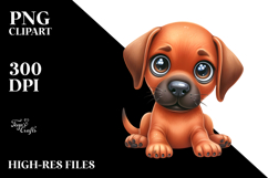 Baby Rhodesian Ridgeback Watercolor PNG Product Image 2